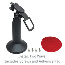 Load image into Gallery viewer, Ingenico Lane 3000 / 5000 / 7000 / 8000 Swivel and Tilt Stand with Device to Stand Security Tether Lock, Two Keys 8"