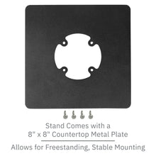 Load image into Gallery viewer, Ingenico Lane 3000 / 5000 / 7000 / 8000 Freestanding Swivel and Tilt Stand with Square Plate