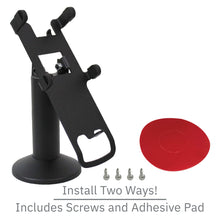 Load image into Gallery viewer, Verifone V200 / V400 Swivel and Tilt Stand with Device to Stand Security Tether Lock, Two Keys 8"
