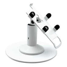 Load image into Gallery viewer, First Data FD35 / FD40 Freestanding Low Swivel and Tilt Stand with Round Plate (White)