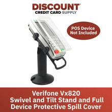 Load image into Gallery viewer, Verifone Vx820 Swivel and Tilt Stand and Spill Cover
