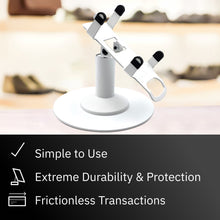 Load image into Gallery viewer, Dejavoo Z8 & Dejavoo Z11 Freestanding Low Swivel and Tilt Swivel Stand with Round Plate (White)