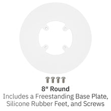 Load image into Gallery viewer, PAX A80 Freestanding Low Swivel and Tilt Stand with Round Plate (White)