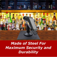 Load image into Gallery viewer, Dejavoo QD2, QD4, & QD5 Low Freestanding Swivel and Tilt Stand with Square Plate