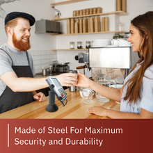 Load image into Gallery viewer, Verifone Vx820 Freestanding Swivel and Tilt Stand with Round Plate