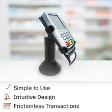 Load image into Gallery viewer, Verifone Vx820 Freestanding Swivel and Tilt Stand with Round Plate