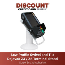 Load image into Gallery viewer, Dejavoo Z3 & Dejavoo Z6 Low Swivel and Tilt Swivel Stand (White)