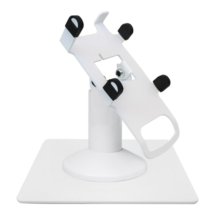 Castles VEGA3000 Low Freestanding Swivel and Tilt Stand with Square Plate (White)