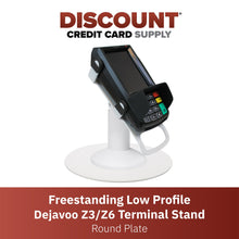 Load image into Gallery viewer, Castles VEGA3000 Low Freestanding Swivel and Tilt Stand with Square Plate (White)
