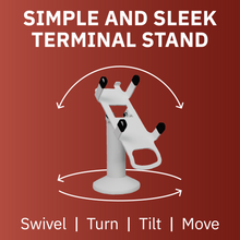 Load image into Gallery viewer, Dejavoo Z8/Z11 White Swivel and Tilt Stand - DCCSUPPLY.COM
