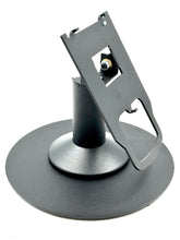 Load image into Gallery viewer, Verifone M400 / Verifone M440 Low Freestanding Swivel and Tilt Stand with Round Plate
