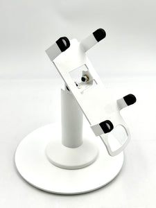 Castles VEGA3000 Countertop Freestanding Swivel and Tilt Stand with Round Plate (White)