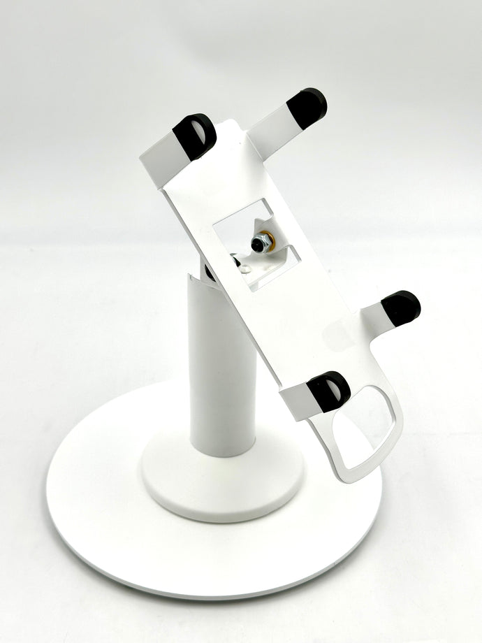 Castles VEGA3000 Countertop Freestanding Swivel and Tilt Stand with Round Plate (White)