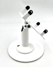 Load image into Gallery viewer, Castles VEGA3000 Countertop Freestanding Swivel and Tilt Stand with Round Plate (White)
