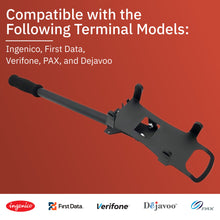 Load image into Gallery viewer, DCCStands Tilted Drive-Thru Extended 15&quot; Handheld Bracket/Mount for Most Terminal Types
