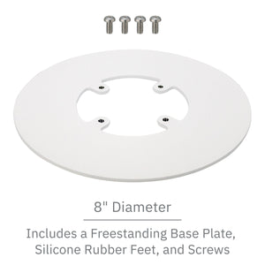 Clover Flex 3 / Flex 4 Freestanding Charging Base Stand with Round Plate- Designed to Hold the Charging Base with the Terminal