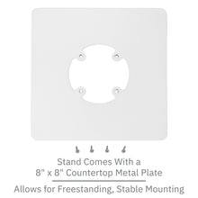 Load image into Gallery viewer, Clover Flex 3 / Flex 4 Freestanding Charging Base Stand with Square Plate- Designed to Hold the Charging Base with the Terminal

