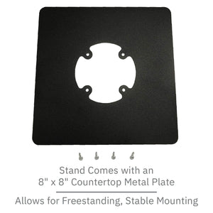 PAX A80 Low Freestanding Swivel and Tilt Stand with Square Plate