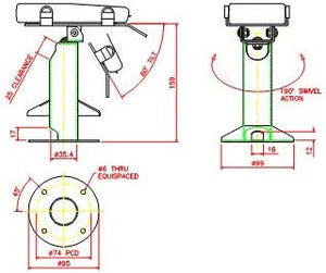 Ingenico IPP 350 Swivel and Tilt Stand