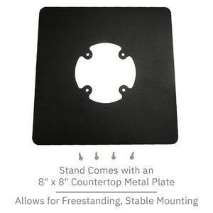 Dejavoo QD2, QD4, & QD5 Freestanding Swivel and Tilt Stand With Square Plate