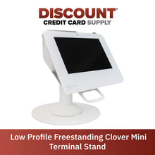 Load image into Gallery viewer, Clover Mini Low Freestanding Swivel and Tilt Stand with Round Plate
