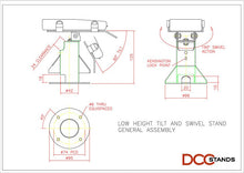 Load image into Gallery viewer, Ingenico Lane Axium RX 7000 Low Swivel and Tilt Stand
