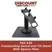 Load image into Gallery viewer, PAX A35 Freestanding Swivel and Tilt Stand with Square Plate

