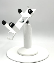 PAX A920 / A920 Pro Freestanding Swivel and Tilt Stand with Round Plate (White)