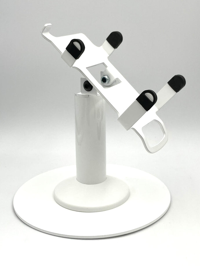 PAX A920 / A920 Pro Freestanding Swivel and Tilt Stand with Round Plate (White)