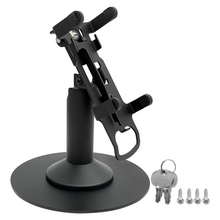 Load image into Gallery viewer, PAX A80 Freestanding Swivel and Tilt Stand Stand with Round Plate and Key Locking Mechanism
