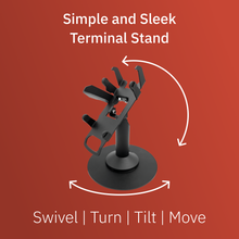 Load image into Gallery viewer, Ingenico ICT220 &amp; ICT 250 Freestanding Swivel and Tilt Stand with Round Plate and Key Locking Mechanism
