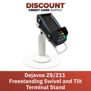 Dejavoo Z8 & Dejavoo Z11 Freestanding Swivel and Tilt Stand with Round Plate (White)