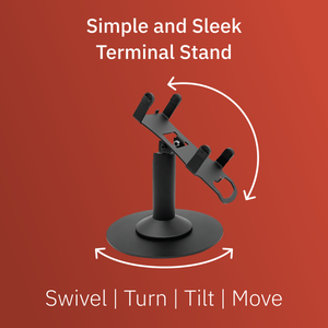 Pax A80 Freestanding Swivel and Tilt Stand with Round Plate