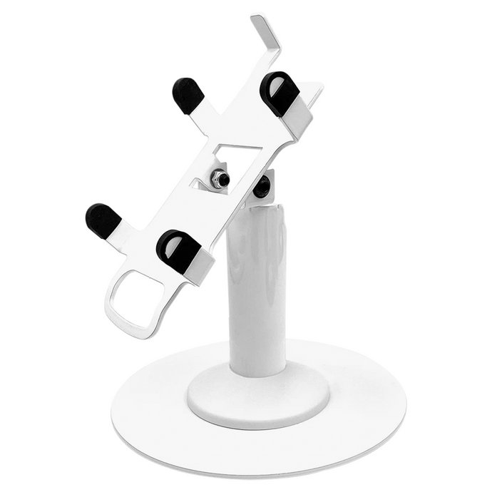 PAX A920 Freestanding Swivel and Tilt Stand with Round Plate (White)