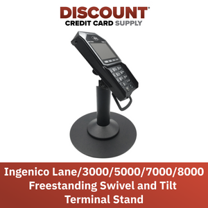 Ingenico Lane 3000 / 5000 / 7000 / 8000 Freestanding Swivel and Tilt Stand with Round Plate