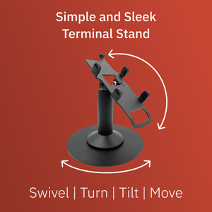 Verifone Vx805 Freestanding Swivel and Tilt Stand with Round Plate