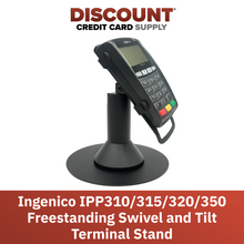 Load image into Gallery viewer, Ingenico IPP 310 / 315 / 320 / 350 Freestanding Swivel and Tilt Stand with Round Plate
