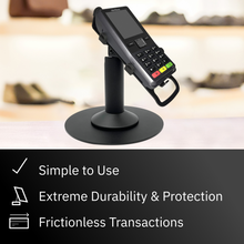 Load image into Gallery viewer, Verifone P200 &amp; Verifone P400 Freestanding Swivel and Tilt Stand with Round Plate
