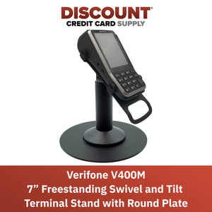 Verifone V400M Freestanding Swivel and Tilt Stand with Round Plate
