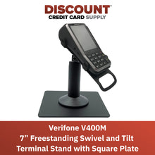 Load image into Gallery viewer, Verifone V400M Freestanding Swivel and Tilt Stand with Square Plate
