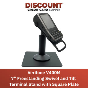 Verifone V400M Freestanding Swivel and Tilt Stand with Square Plate