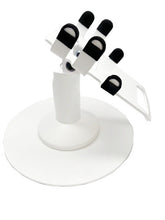 Load image into Gallery viewer, Clover Flex Low Freestanding Swivel Stand with Round Plate (White)
