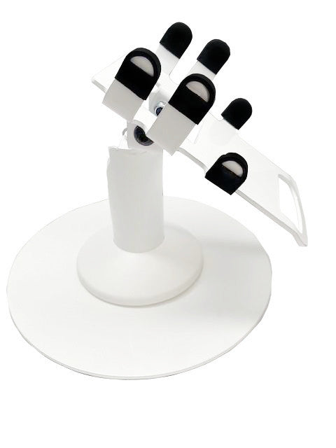 Clover Flex Low Freestanding Swivel Stand with Round Plate (White)