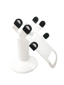 Clover Flex Low Freestanding Swivel and Tilt Stand with Square Plate (White)