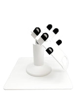Load image into Gallery viewer, Clover Flex Low Freestanding Swivel and Tilt Stand with Square Plate (White)
