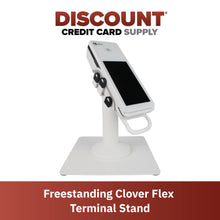 Load image into Gallery viewer, Clover Flex Freestanding Swivel and Tilt Stand with Square Plate (White)
