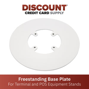 Freestanding Round Base Plate (White)