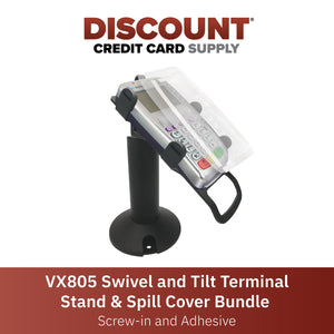 Verifone Vx805 Swivel and Tilt Stand and Spill Cover