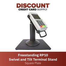 Load image into Gallery viewer, First Data RP10 Freestanding Swivel Stand with Square Plate
