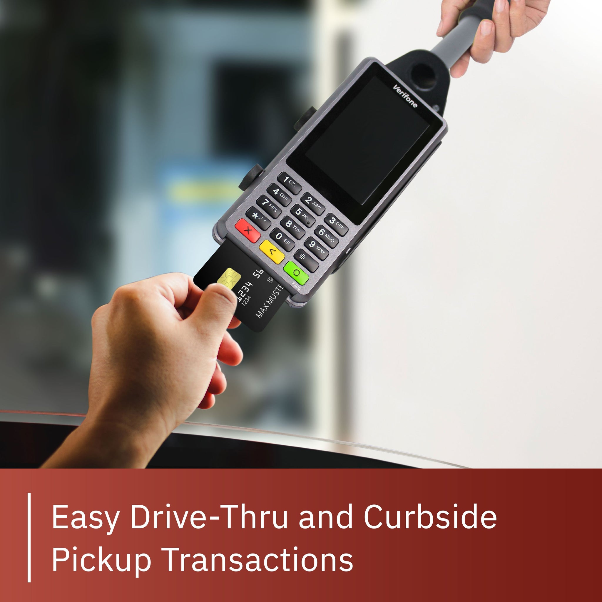 DCCStands – Drive-Thru Hand Held Mount For Verifone P400